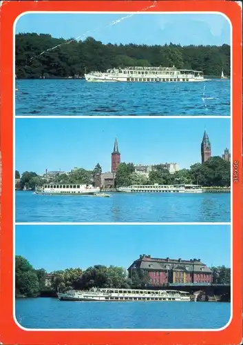 Berlin Luxusschiff auf dem Langen See, Im Köpenicker Becken, Luxusschiff g1986