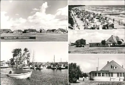 Neuendorf-Hiddensee Hiddensjö, Hiddensöe Hafen, Cafe Stranddistel Cafe 1988