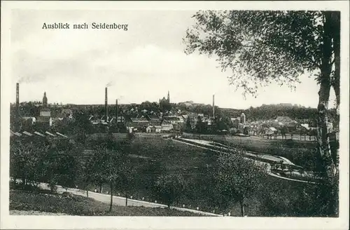 Postcard Seidenberg Zawidów Stadt und Fabriken 1922 