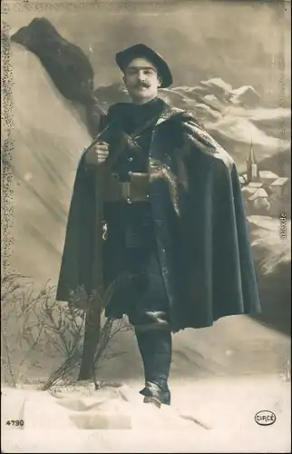 Ansichtskarte  Soldat, Frankreich - Atelierfoto 1913 