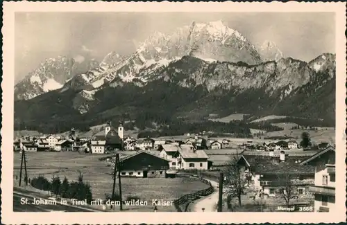 Ansichtskarte .Tirol Panorama mit Wilden Kaiser 1932