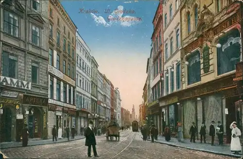 Postcard Krakau Kraków Ulica Grodzka/Grodzkagasse 1915 