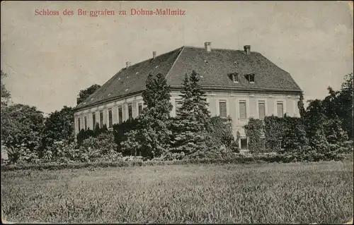 Postcard Mallwitz bei Sprottau Schloß Szprotawa Żagań (Sagan) 1910