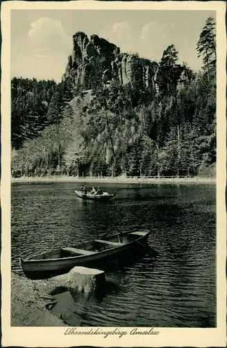 Ansichtskarte Rathen Amselsee 1934