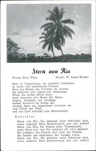 Ansichtskarte Rio de Janeiro Stern von Rio 1940