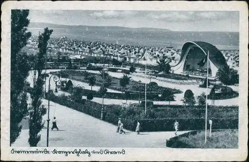 Postcard Swinemünde Świnoujście Konzertplatz 1936