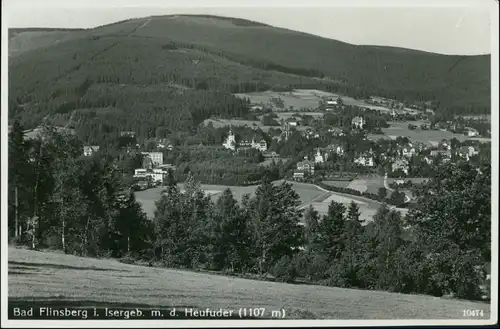 Postcard Bad Flinsberg Świeradów-Zdrój An der Stadt 1931