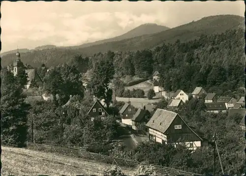 Ansichtskarte Jonsdorf Umland-Ansicht, Blick zum Zittauer Gebirge 1963