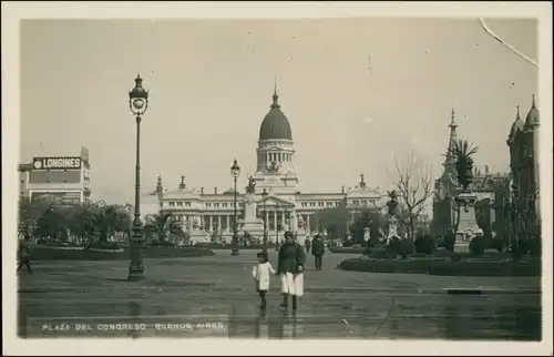 Postcard Buenos Aires Plaza del Congreso 1932