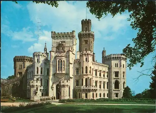 Postcard Frauenberg Hluboká nad Vltavou Zámek/Schloss mit Eingang 1970