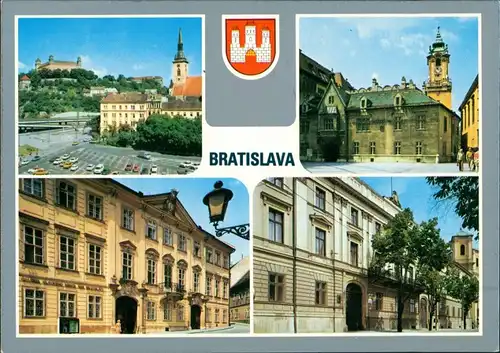 Postcard Pressburg Bratislava Rybné námestie 1980