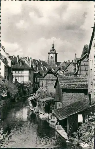 Kolmar Colmar Petite Venise | Klein Venedig, Wohnhäuser Blick zur Kirche 1960