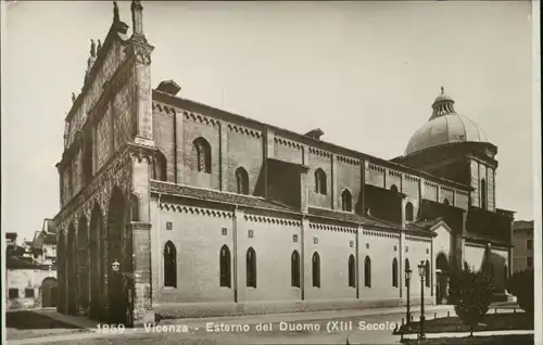 Vicenza Esterno del Duomo/Kirchen Gebäude, Dom, Außenansicht 1925