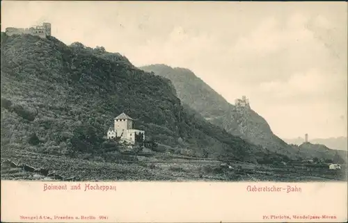 Bozen Bolzano Überetscher-Bahn, Boimont und Hocheppan, Schlösser bei Bozen 1900