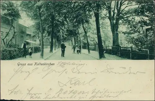 Ansichtskarte Kaltenkirchen Straßenpartie LK Segeberg 1909