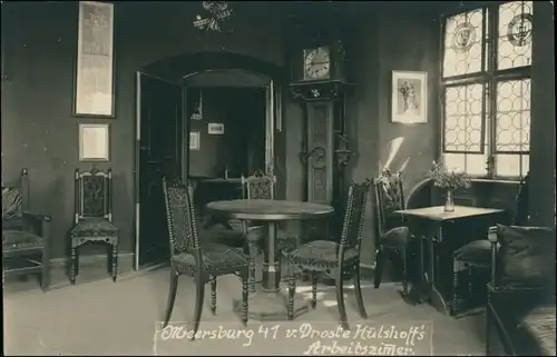 Meersburg Droste Hülsdorf Arbeitszimmer - Möbel 1922 Privatfoto