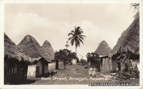 Postcard Arraijan Arraiján Main Street in Arrijan 1938