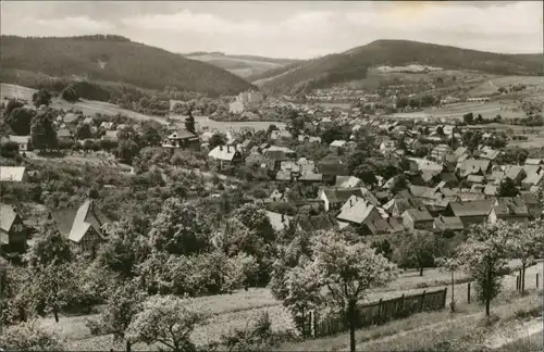 Ansichtskarte Geraberg Panorama-Ansicht Postkarte DDR Totalansicht 1967