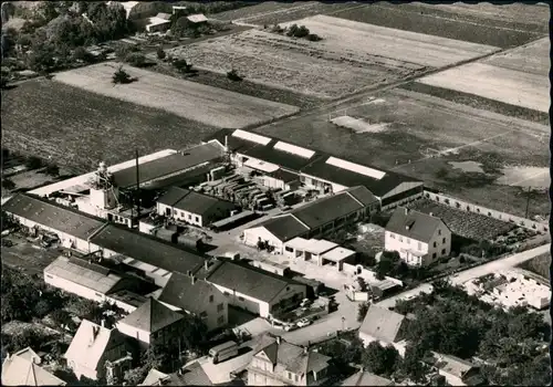 Ansichtskarte Worms Luftbild Heinrich Schärf & Sohn Fabrik 1962