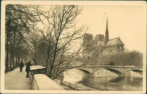 CPA Paris Kathedrale Notre-Dame la Tournelle 1928