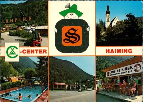 Haiming (Tirol) Camping-Center Café-Restaurant Rasthaus Tankstelle 1975