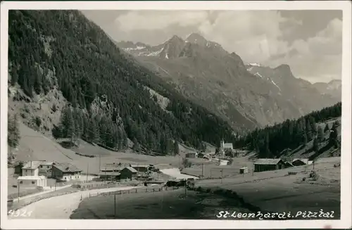 Ansichtskarte St. Leonhard im Pitztal Stadtpartie 1929