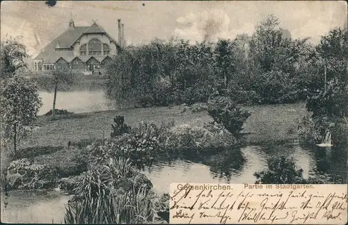 Ansichtskarte Gelsenkirchen Stadtgarten - Haus 1904