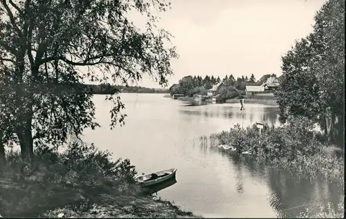 Zechlinerhütte/Mark-Rheinsberg Partie am Schlabornsee DDR Postkarte 1964