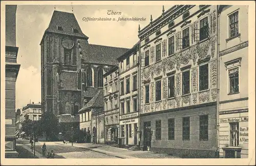 Postcard Thorn Toruń Straße, Restauration Johanniskirche 1908