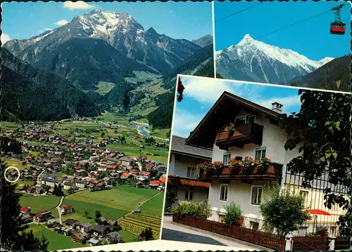 Mayrhofen GÄSTEHAUS HAUSBERGER ERNA Zillertal 3 Ansichten Mehrbild-AK 1975