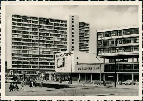 Charlottenburg-Berlin Hochhaus am Zoo Palast mit Berliner Bank 1960