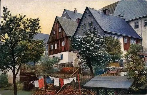 Ansichtskarte Altenberg (Erzgebirge) Stadt, Stimmungsbild 1909