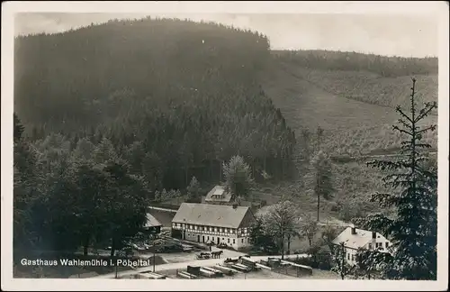 Schmiedeberg (Erzgebirge)-Dippoldiswalde Gasthaus Wahlsmühle Pöbeltal 1937