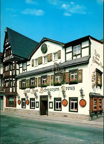 Ansichtskarte Altenahr Hotel Zum Schwarzen Kreuz Brückenstrasse 1975