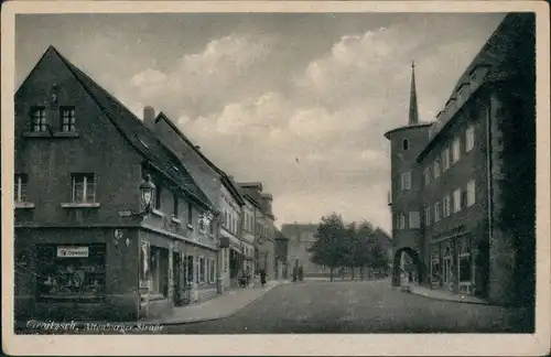 Ansichtskarte Groitzsch Altenburger Straße 1935