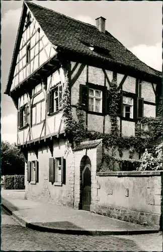 Forchheim (Oberfranken) Häuser Strassen Partie Altes Fachwerk 1960