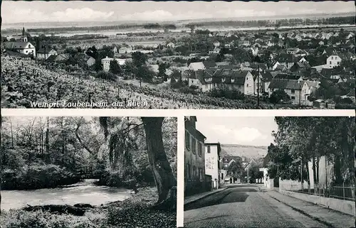 Ansichtskarte Laubenheim 3 Bild: Stadt, Straße, Umland 1962