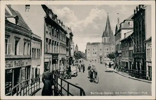 Ansichtskarte Bernburg (Saale) Ernst Thälmann Straße 1953