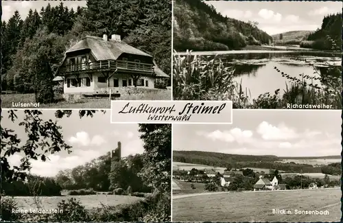 Steimel 4 Foto-Ansichten Luisenhof, Richardsweiher,  Blick Sensenbach 1965