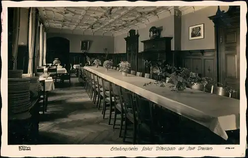 Dürrröhrsdorf-Dittersbach Schloß - Speiseraum Tafel 1940 Walter Hahn:11411