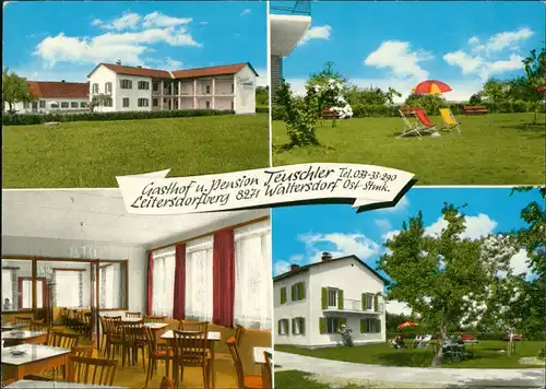 Waltersdorf (Stmk.) Gasthof Pension TEUSCHLER Leitersdorfberg 4 Bild 1970