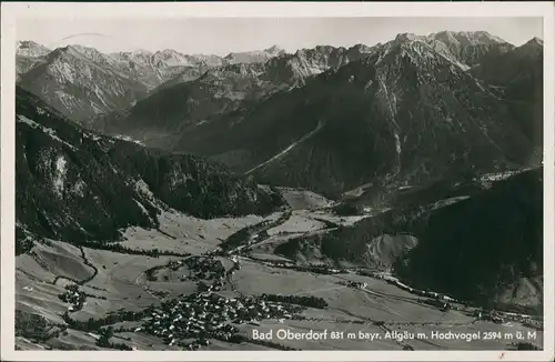 Bad Oberdorf (Algäu)-Bad Hindelang Panorama-Ansicht mit Hochvogel  1934