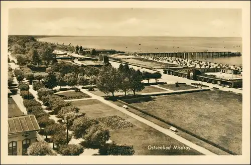Postcard Misdroy Międzyzdroje Seesteg Strandpromenade 1932