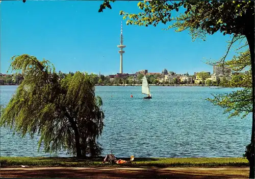 Ansichtskarte St. Pauli-Hamburg Blick zum Fernsehturm 1979