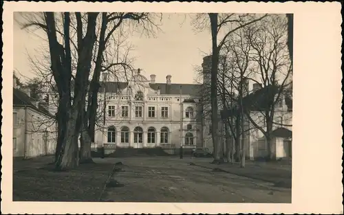 Fotokarte Pommerzig Pomorsko Schloß Züllichau Grünberg 1940 Privatfotokarte