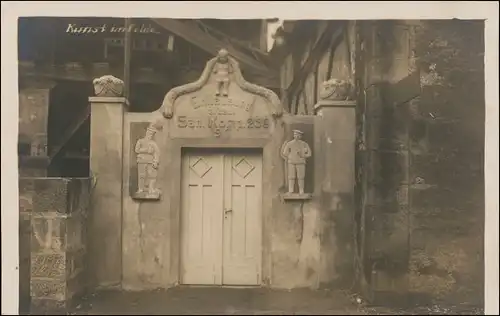 Cirey-sur-Vezouze Eingang San Komp Kunst im Felde WK1 1917 Privatfoto