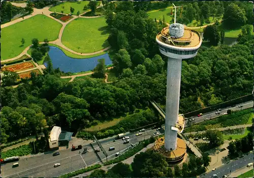 Postkaart Rotterdam Rotterdam Luftbild Euromast 1977