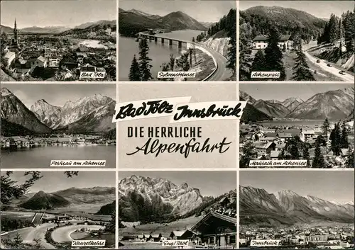 Ansichtskarte Bad Tölz Alpenfahrt von Tölz nach Innsbruck 1966