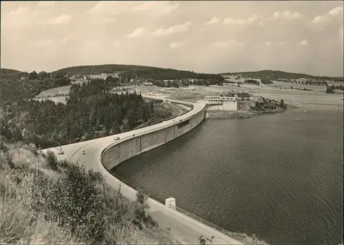 Ansichtskarte Pöhl Talsperre 1967