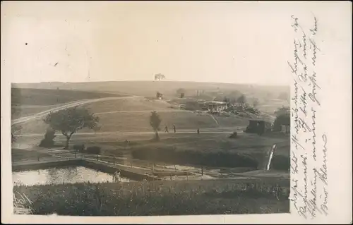 Ansichtskarte  Landschaft Feldpost Rundstempel Feldpostexp. 1917